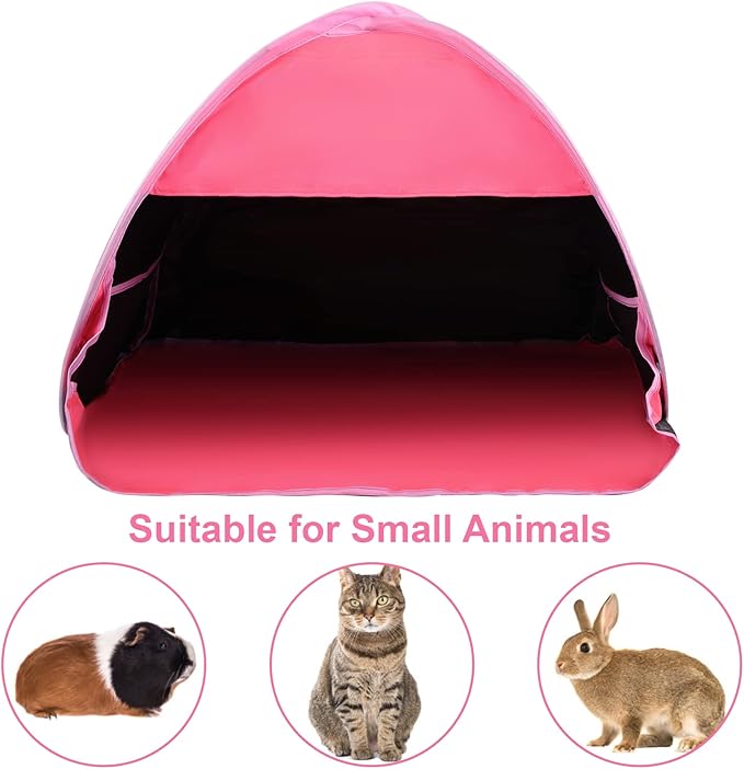 Pop Up Beach Sun Shade, 1-Pack Mini Sun Shelter Tent for Anti-UV Windproof Camping Picnic Fishing Bench, Rose Red-Painted Silver, L