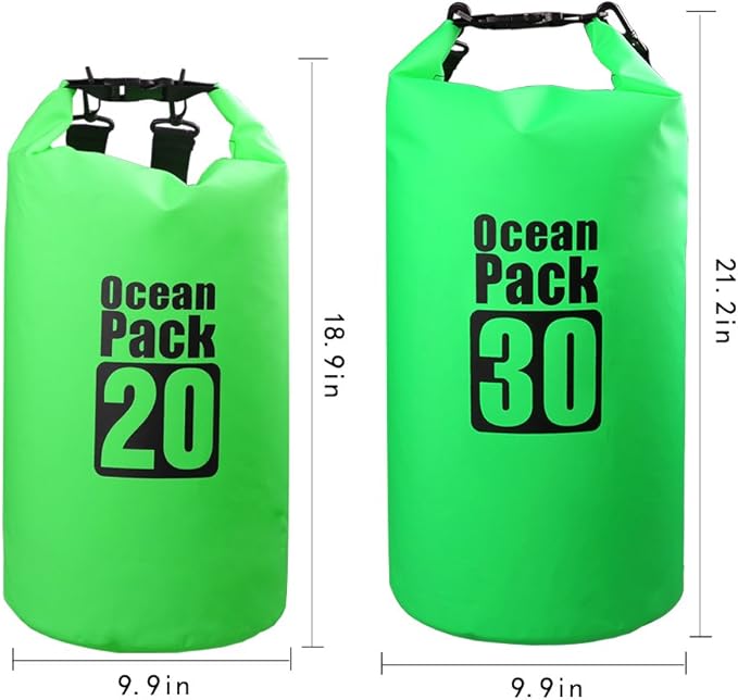 Dry Sack/Floating Waterproof Bag 2L/5L/10L/20L/30L for Boating, Kayaking, Hiking, Snowboarding, Camping, Rafting, Fishing and Backpacking