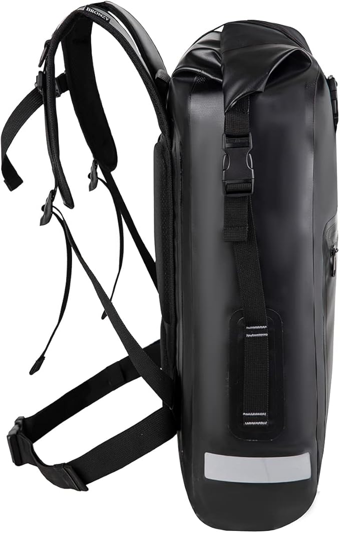 Waterproof Backpack Waterproof Bag Dry Bags 30L Roll Top Closure Travel Bags For Kayaking Camping Boating Hiking Beach (Black)