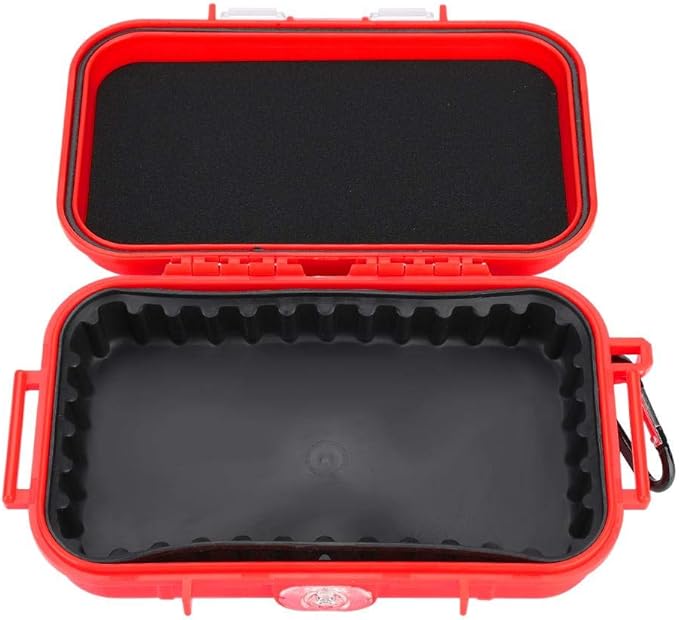 Tbest Waterproof Dry Box Airtight Outdoor Shockproof Storage Case Multipurpose Carry Box Container Inner Rubber Pad Detachable 4 Colors