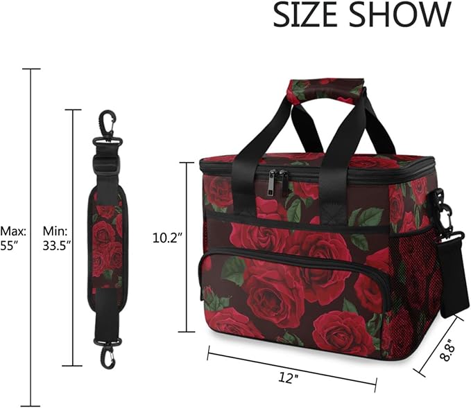 Cooler Bag Insulated Picnic Bag Large Lunch Box Reusable Tote Bag Soft Sided Portable Beach Cooler Grocery Camping