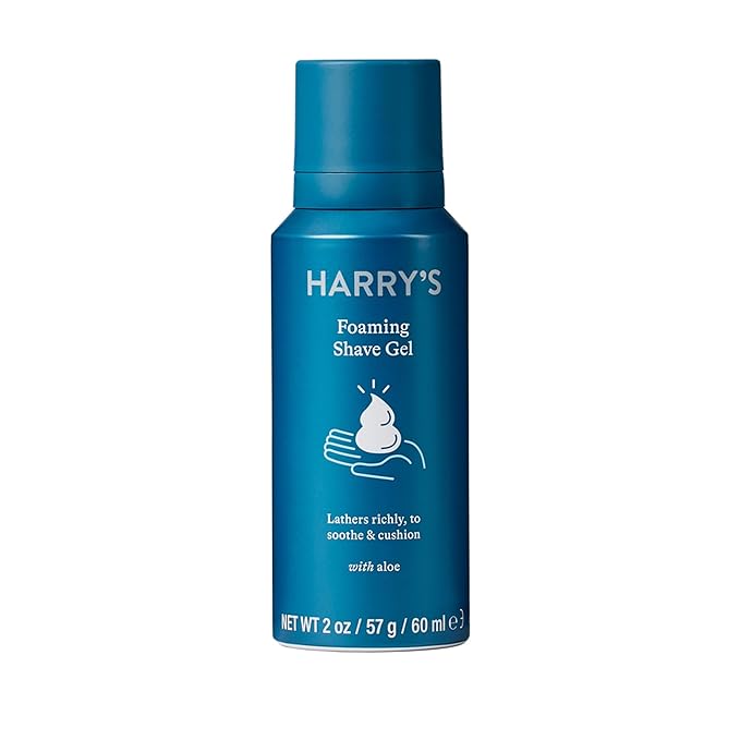 Harry's Travel Shaving Kit for Men - Toiletry Bag, Razor, Foaming Shave Gel, and Blade Cover - TSA Friendly Shave Kit