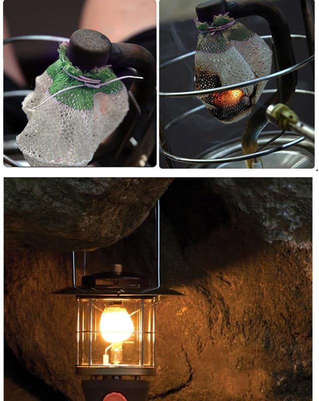 Ximimark 20 pcs Propane Lanterns Mantles, Gas Lamp Mantles for Propane Lantern, Mantles Gas Lantern Covers