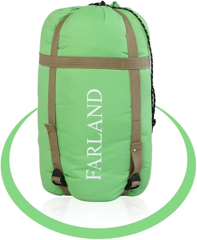 FARLAND Sleeping Bags 30℉ for Adults Teens Kids with Compression Sack Portable and Lightweight for 3-4 Season Camping, Hiking,Waterproof, Backpacking and Outdoors