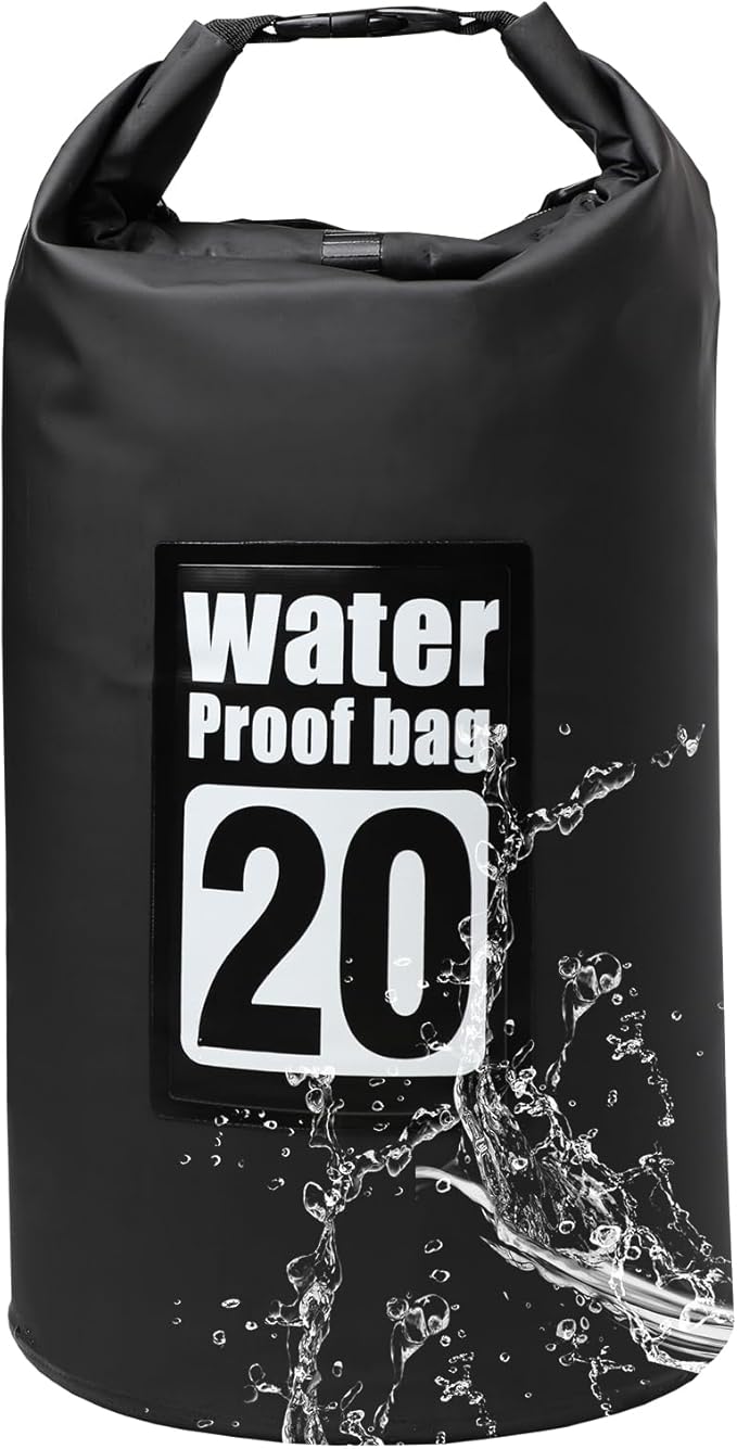 Waterproof Dry Bag, 20L Roll Top Dry Bag Backpack, 500D PVC IPX8 Floating Dry Bag for Hiking, Kayaking, Camping
