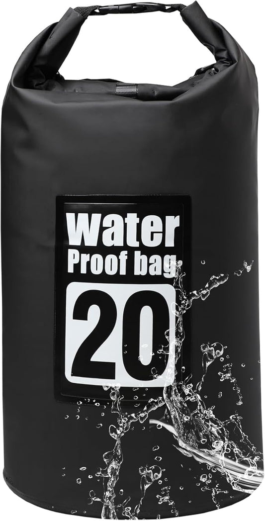 Waterproof Dry Bag, 20L Roll Top Dry Bag Backpack, 500D PVC IPX8 Floating Dry Bag for Hiking, Kayaking, Camping