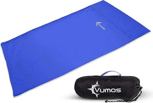 Sleeping Bag Liner and Camping Sheet – Silk Like Material for Travel - Has Full Length Zipper