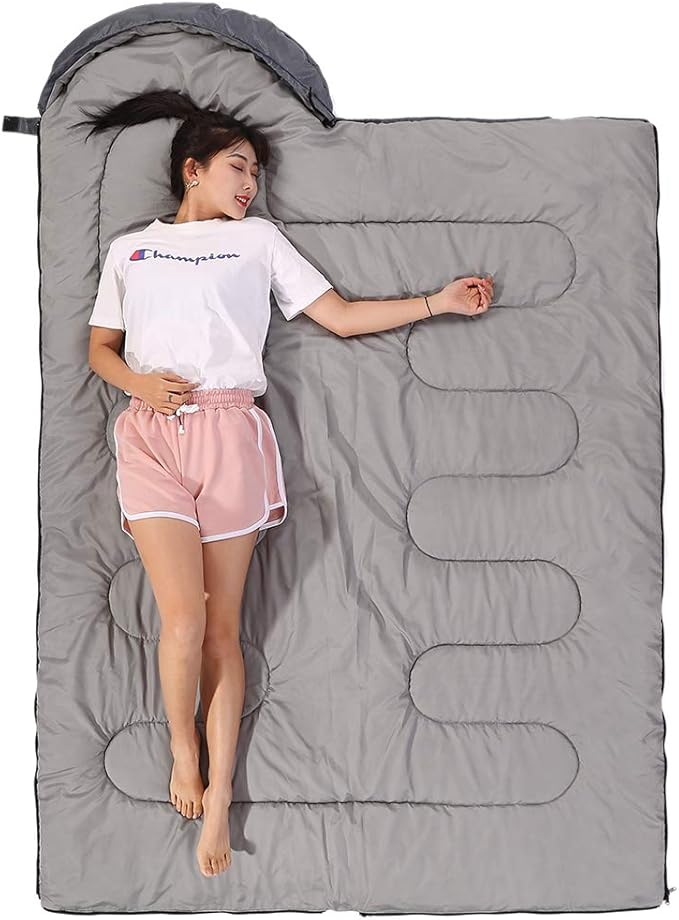 SWTMERRY Sleeping Bag 3 Seasons (Summer, Spring, Fall) Warm & Cool Weather - Lightweight,Waterproof Indoor & Outdoor Use for Kids, Teens & Adults for Hiking and Camping