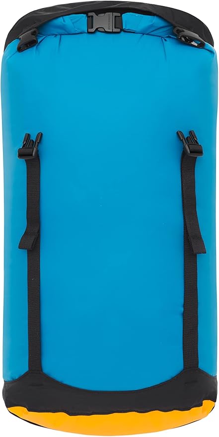 Sea to Summit eVac Compression Dry Bag, Waterproof Compression Sack, 20 Liter, Turkish Tile Blue