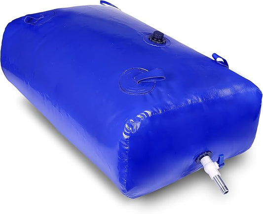 400 L/100 gal Water Bladder Storage Containers, Foldable Portable Water Tank Large Capacity Soft Water Bag, Drought Resistance, Fire Prevention, Emergency Water