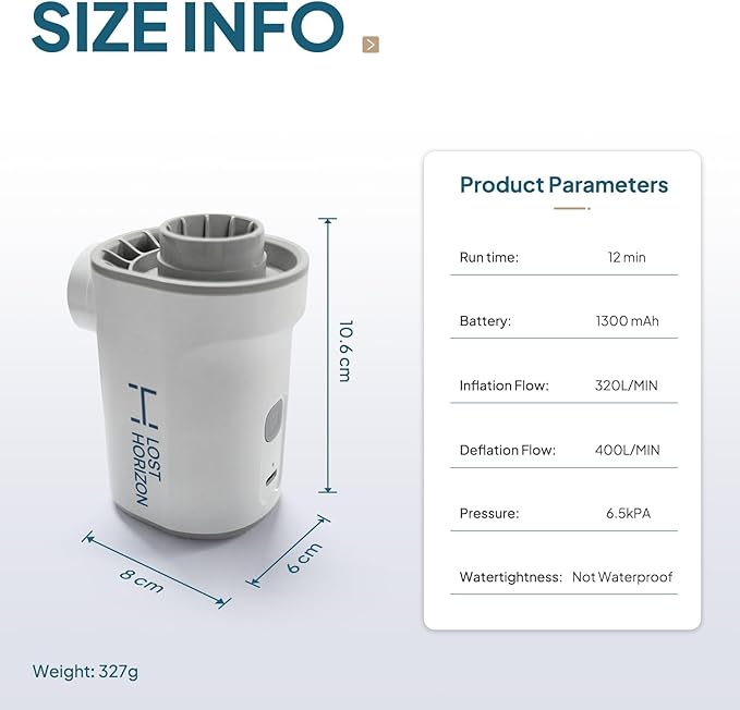 LOSTHORIZON Air Pump for Inflation Deflation