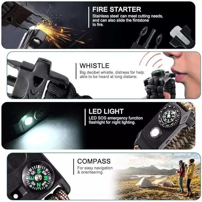 GALAXYLENSE Galaxy 251 Pcs First Aid Kits For Survival Emergency Trauma Military Combat Tactical Medical Hunting Camping Hiking IFAK EMT Bag (21 in 1 Bracelets Black)