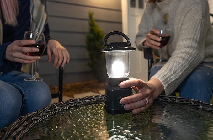 Enbrighten LED Mini Camping Lantern, Battery Powered, 200 Lumens, 40 Hour Runtime, 3 Modes, Night Light for Kids, Ideal for Hiking, Outdoors, Emergency, Snow, Hurricane and Storm