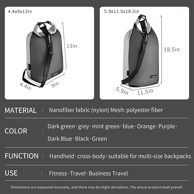 Waterproof dry sack Lightweight Dry Bag Soft and comfortable stuff sacks for backpacking Rafting Boating Camping（4L,8L） (Grey, 4L 8L)