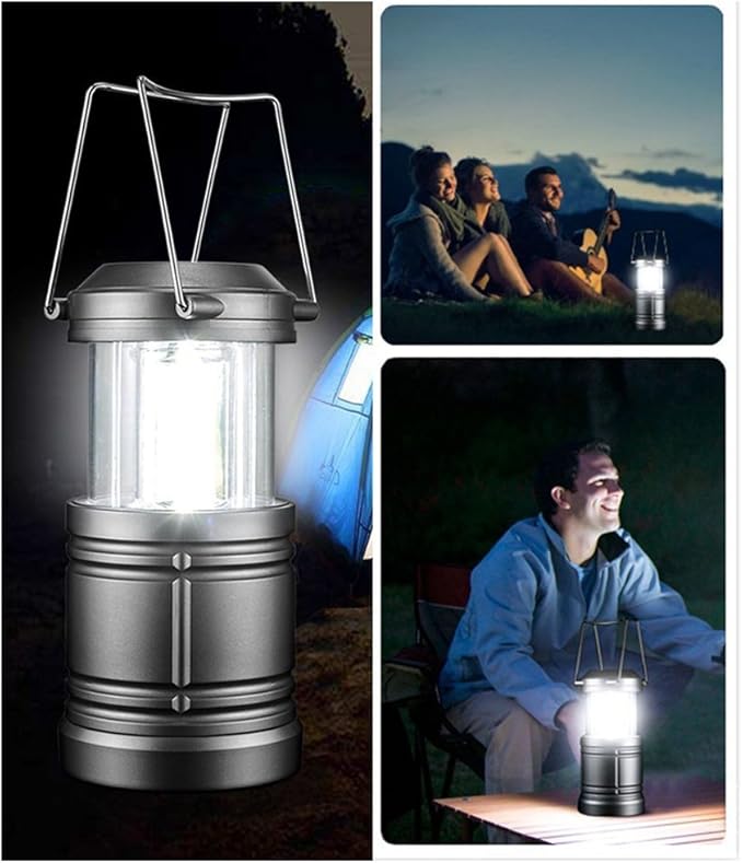 LED Camping Lantern ,Battery Powered Hanging Lanterns for Camping Hiking,Hurricane ,Power Outages,2-Pack