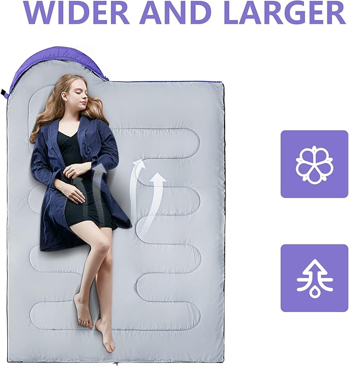 Sleeping Bags for Adults,Kids & Girls-Warm & Cold Weather Lightweight Waterproof Sleeping Bag Backpack with Compact Bag,Great for 3-4 Seasons Hiking,Camping and Outdoor Mountaineering