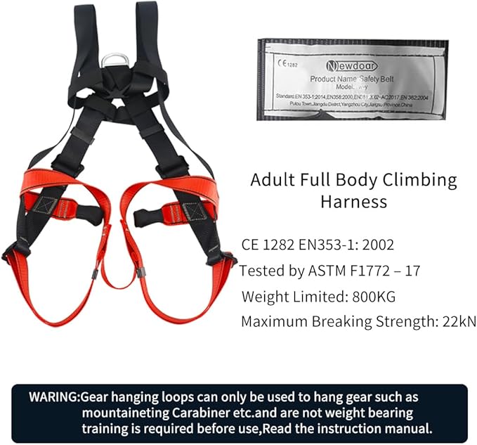 NewDoar Climbing Harness CE Certification Rock Climbing Rappelling Equipment Body Guard Protect Rappelling Rescuing Equip