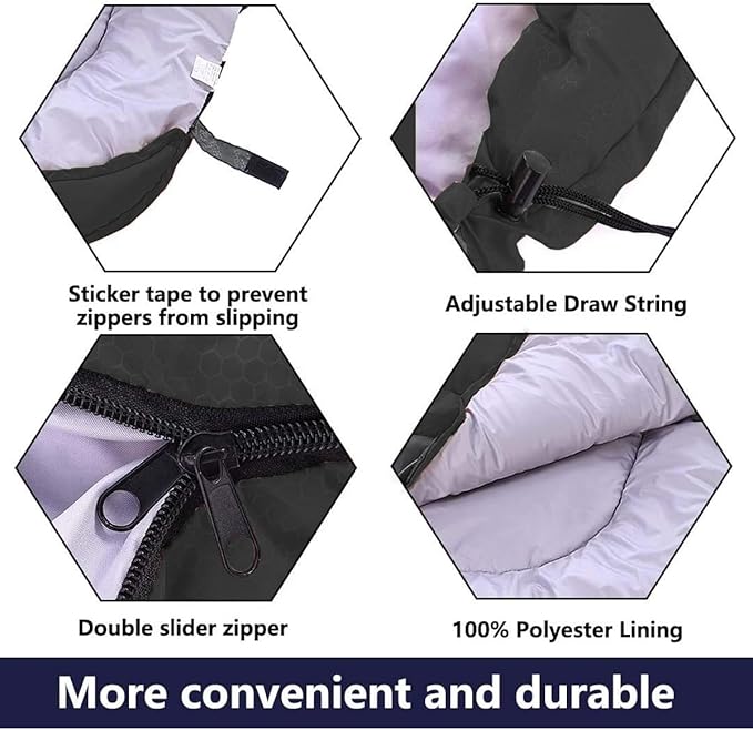 Camping Sleeping Bag 3 Seasons Lightweight &Waterproof with Compression Sack Camping Sleeping Bag Indoor & Outdoor for Adults & Kids