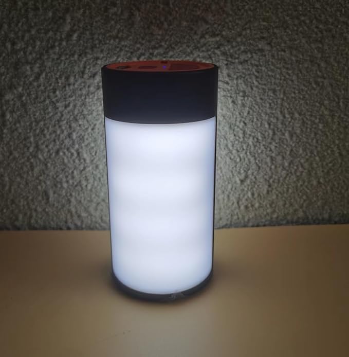 Survival Camping Lantern, Rechargeable LED Camping Lantern,62LEDs,3 Modes & SOS, Rechargeable for 4hrs, Small & Light, Emergency Light for Blackout, Hurricane Hiking Light (Black)