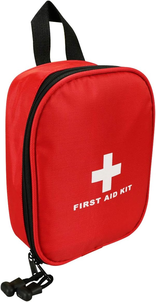 AOUTACC Nylon First Aid Kit Empty, Travel Empty First Aid Kit Pouch Bag for Emergency at Home, Office, Car, Outdoors, Boat, Camping, Hiking(Bag Only)