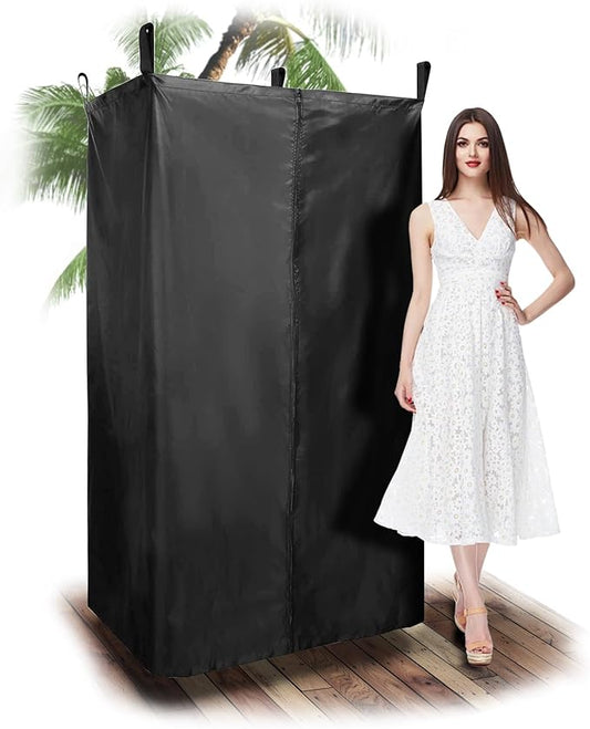 Privacy Tent for Boat, Portable Changing Room, Polyester Tent with Zipper, Suitable for Pontoon Boat Mall Studio Dressing Room 27" W x 30" D x 72" H