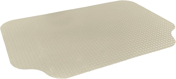 RESILIA Large Under Grill Mat – Heavy Duty, Reusable Outdoor Floor Protector Mats for Deck, Patio, & Garage – 72 Inch x 48 Inch with 12 Inch Splatter Protection Lip, Sandstone Diamond Plate