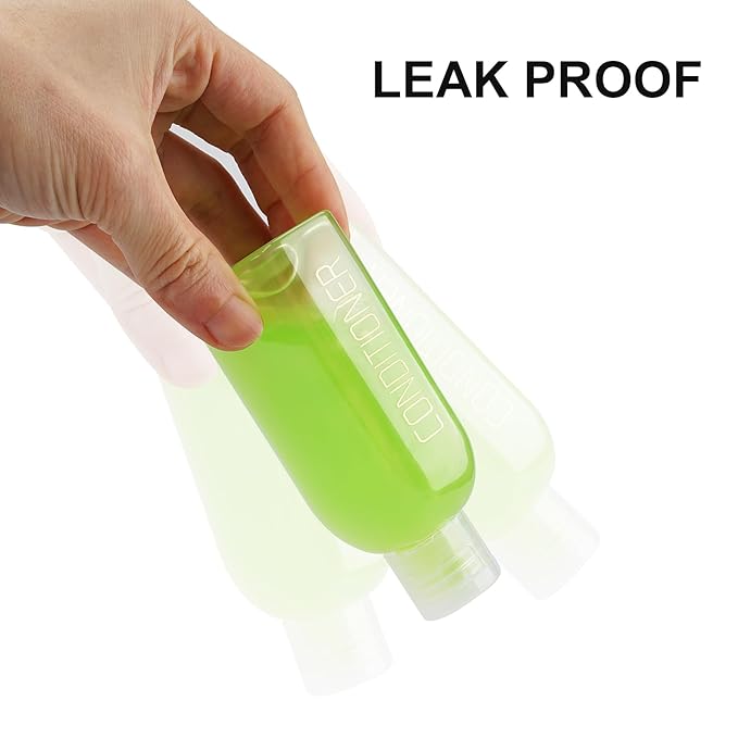 Cosywell Travel Bottles for Toiletries 8PCS 3.4oz Travel Shampoo Bottles TSA Approved Travel Size Bottles Travel Containers Leak Proof Empty Lotion Bottles with Flip Cap