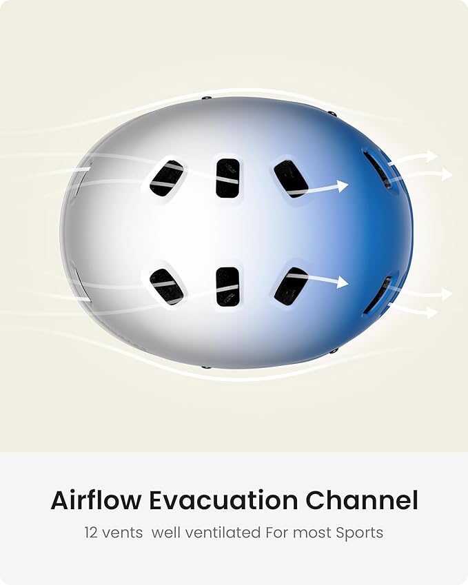 OutdoorMaster Skateboard Cycling Helmet - Two Removable Liners Ventilation Multi-Sport Scooter Roller Skate Inline Skating Rollerblading for Kids, Youth & Adults