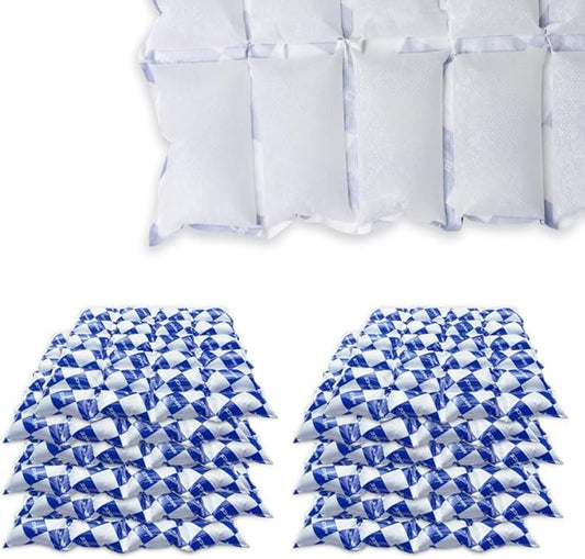 Reusable Dry Ice Packs for Shipping & Storage - Long Lasting Cold Packs for Lunch Box & Coolers - Ideal for Frozen Food & Drinks