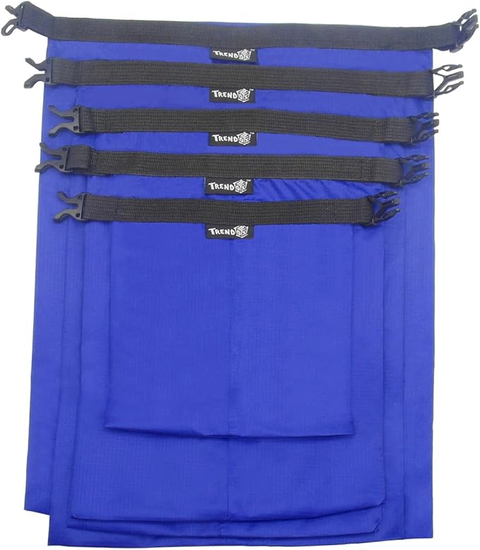 TRENDBOX Roll Top Waterproof Dry Bag Kit Storage Compression Bag Sack Poch Packing Organizers Water Resistant Camping Travel