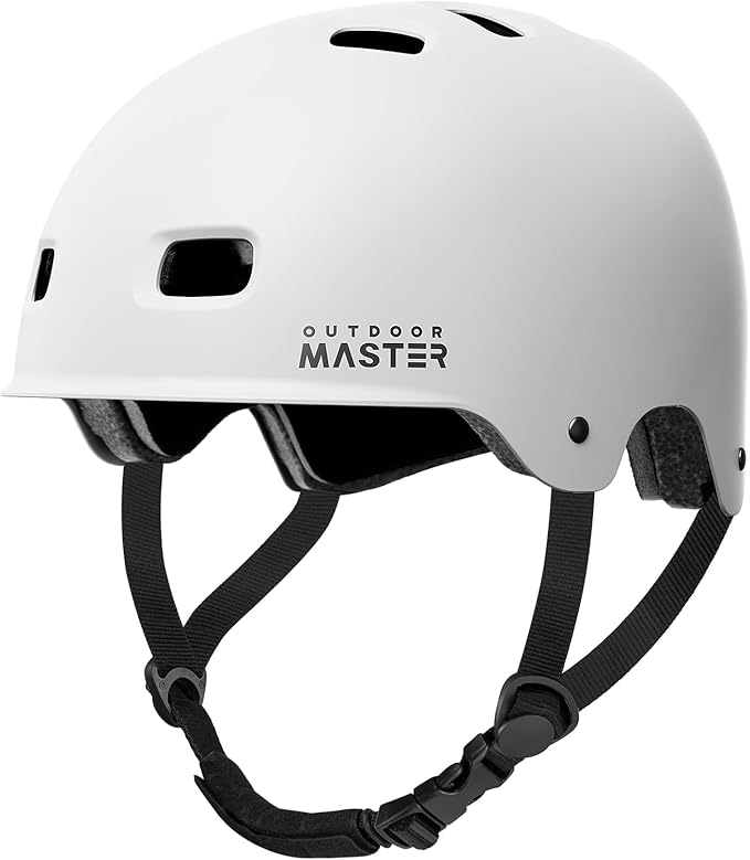 OutdoorMaster Skateboard Cycling Helmet-Beetles Snug,Bike Helmet for Adults, Youth & Kids-Two Removable Liners Ventilation Multi-Sport Commuter Scooter Roller Skate Inline Skating Longboard