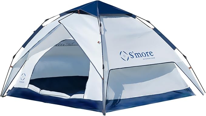 S'more Emergency Tent Shelter, Survival Tent for 2 Person, Lightweight and Portable Sun Shade Shelter, UFP 30+ Waterproof and Windproof Tent for Camping, Hiking, Backpacking and Outdoor Activities