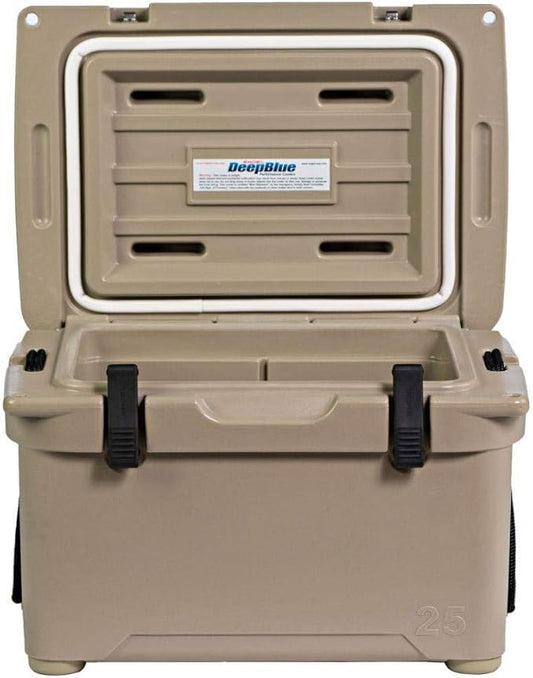 ENGEL 25 High Performance 5.28 Gallon 24 Can High Performance Durable Rotationally Molded Ice Cooler for Camping, Hunting, and Fishing
