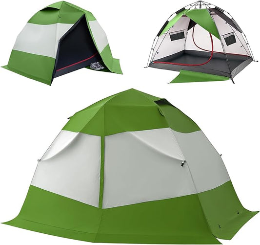 Camping Tent 2 Person, Waterproof & Blackout Double Layer Pop Up Outdoor Tent for Park, Picnic, Travel, Portable and Easy Setup