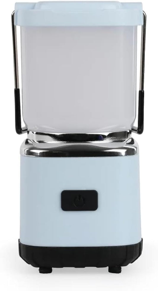 LUXPRO LP189 Mini Lantern - USB-C Rechargeable Camping Light - with 4 Lighting Modes - Dimmable LED Portable Lantern for Hiking & Emergency - Handy Compact Design - Blue