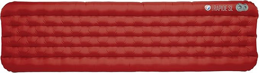 Big Agnes Rapide SL - Insulated Sleeping Pad, Ultralight, All Season Compact Backpacking and Hiking, Pumphouse Sack Included, Orange, 25x72 Wide Regular