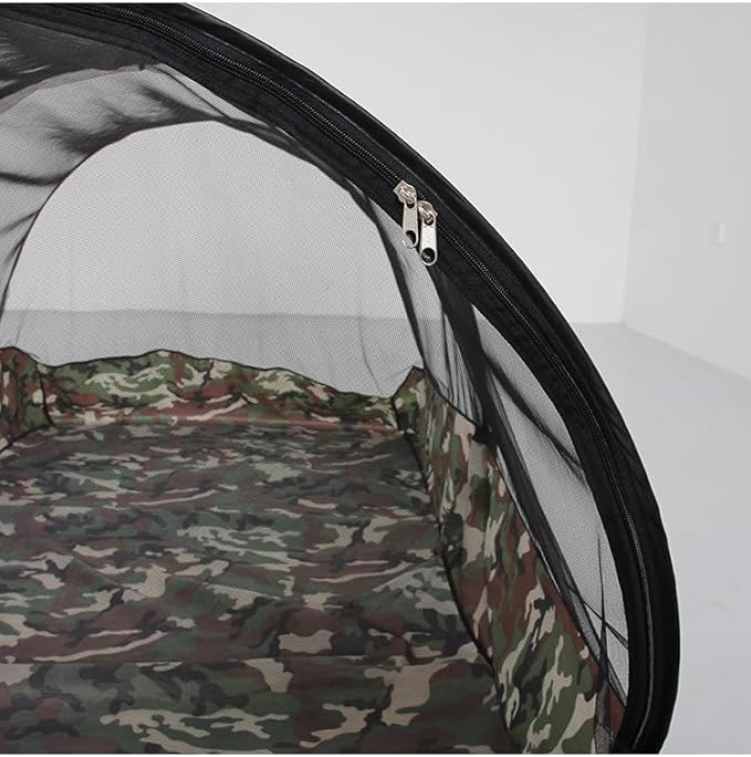 Pop Up Mosquito Tent 2-Person Large Portable Foldable Pop-up Screen Tent Mosquito Camping Net Tent for Double Persons Camping Hiking Outdoor Installation-Free (Camouflage)