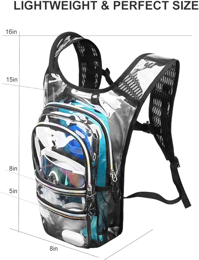 Hydration Backpack Pack, Water Backpack 20L Included 2L Hydration Bladder, Festival Essential - Rave Hydration Pack Hydropack for Hiking, Running, Biking, Festival Gear