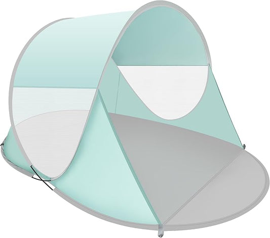 ISILER Pop Up Beach Tent, Portable Outdoor Shade, UPF 50+ Baby Shelter, Easy Setup Windproof Waterproof Canopy