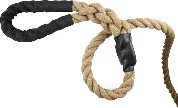 Perantlb Outdoor Climbing Rope for Fitness and Strength Training, Workout Gym Climbing Rope, 1.5'' in Diameter, Length Available: 8,10, 15, 20, 25, 30,40, 50 Feet…