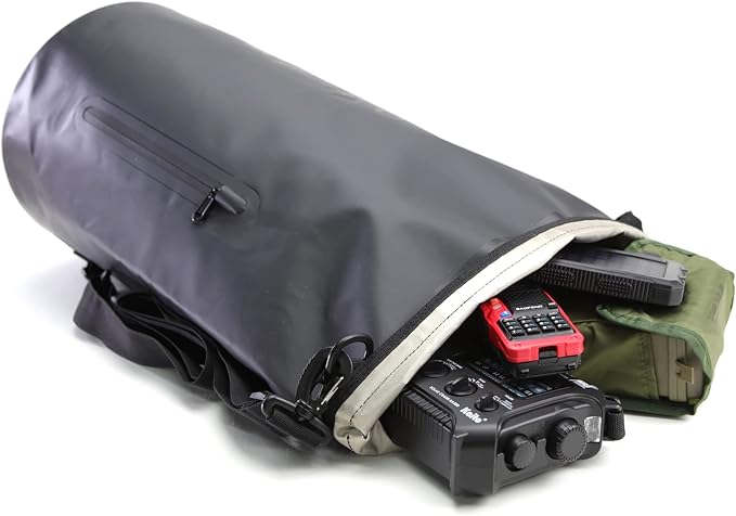 Waterproof Faraday Dry Bag - Sling Pack - Fast, Easy Access for Device Shielding - Protect Data and Devices from Hacking, Tracking, EMP… (20L)
