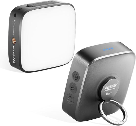 RM-F5 LED Camping Lantern Rechargeable, 5200mAh Power Bank, Outdoor Flashlight, Magnetic Base Multi-Purposes Camping Light for Hurricane Emergency, Camping, Hiking and Power Outage (Grey)