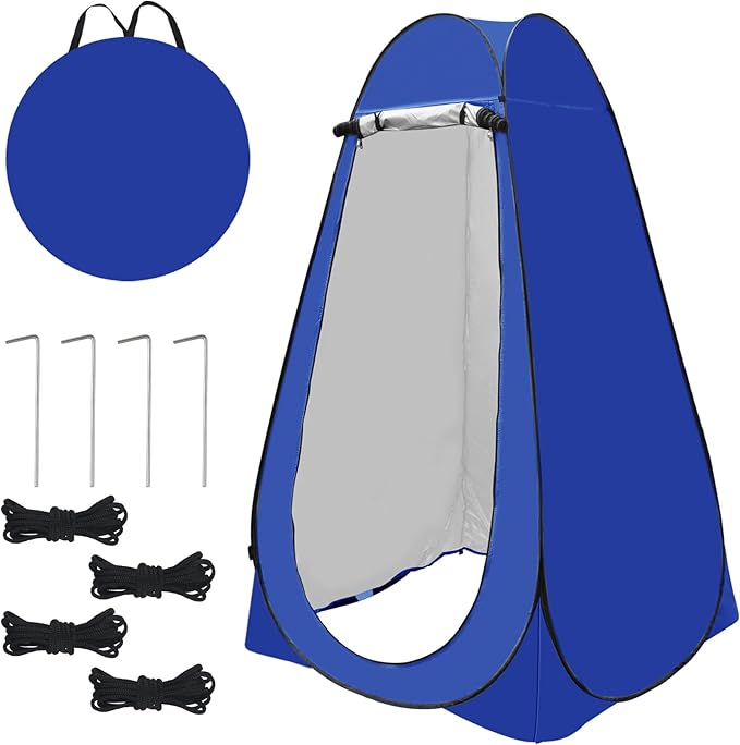 Pop Up Privacy Tent Shower Tent Changing Tent Portable Outdoor Camping Bathroom Toilet Tent Changing Dressing Room Privacy Shelters Room for Hiking and Beach Sun Shelter Picnic Fishing- Waterproof