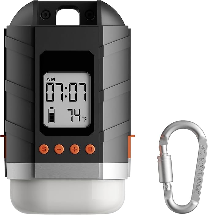 LOBKIN Camping Rechargeable Lantern, Multifunctional Camping Light 5 Modes, Portable Tent Lamp USB 15600 mAh for Camping, Hiking, Fishing