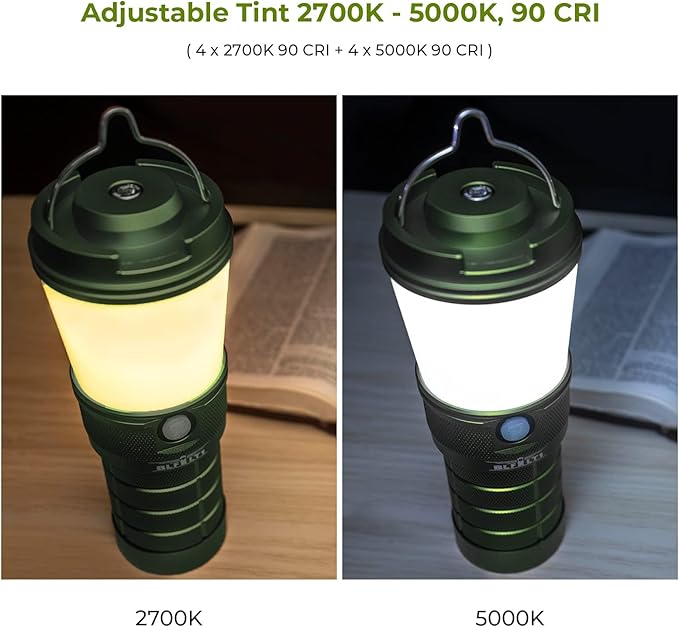 Sofirn BLF LT1 Lantern, Rechargeable Camping Waterproof Light Stepless Adjustable Color Temperature 2700K - 5000K 90 CRI, with USBA to USBC Cable and Anduril 2.0 UI (Carry Case Excluded)
