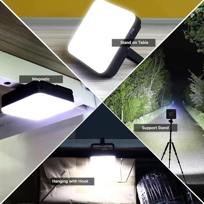 Rechargeable Camping Lantern with 20000mAh Power Bank, Tent Lights for Vendor Booths, Outdoor Portable LED Waterproof Emergency Light, for Power Outages, Hiking, and Survival Gear