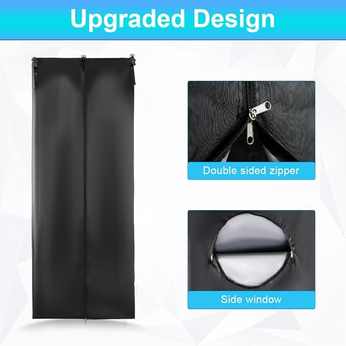 Pontoon Boat Privacy Tent Boats Curtain Adjustable Hanging Install Under Bimini Top 72" H 30" L 27" W Waterproof Portable Changing with Storage Bag