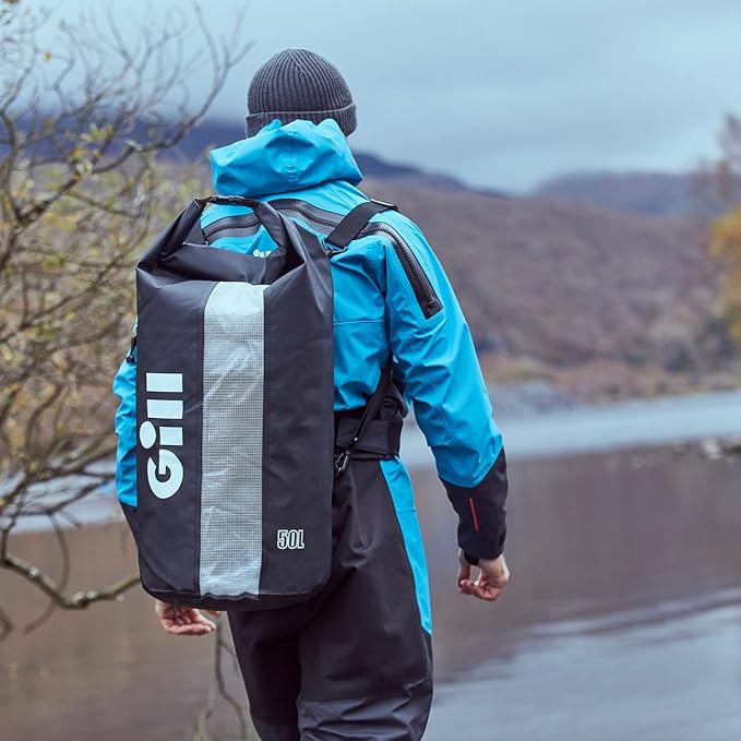 Gill Voyager 50 Litre Roll Top Dry Bag - Waterproof & Puncture Resistant for Water Sport, Kayaking, Beach, Boating, Camping