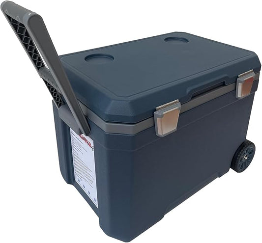 48 Quart Camping Cooler，Portable Cooling Box，Suitable for BBQ, Camping, picnics, and Other Outdoor Activities