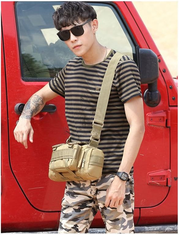 FAMI Deployment Bag Tactical Waist Pack Small Sling Pack Hand Carry Bag Handlebar Bag